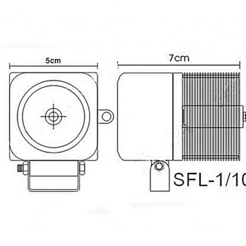светодиодные-фары-SFL-110-(HML-0810-угол-свечения-8-40-градусов)-размеры-и-схема-подключения