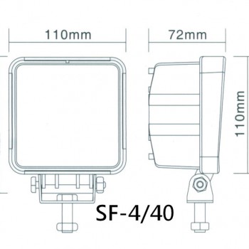 схема светодиодная фара led sf4-40